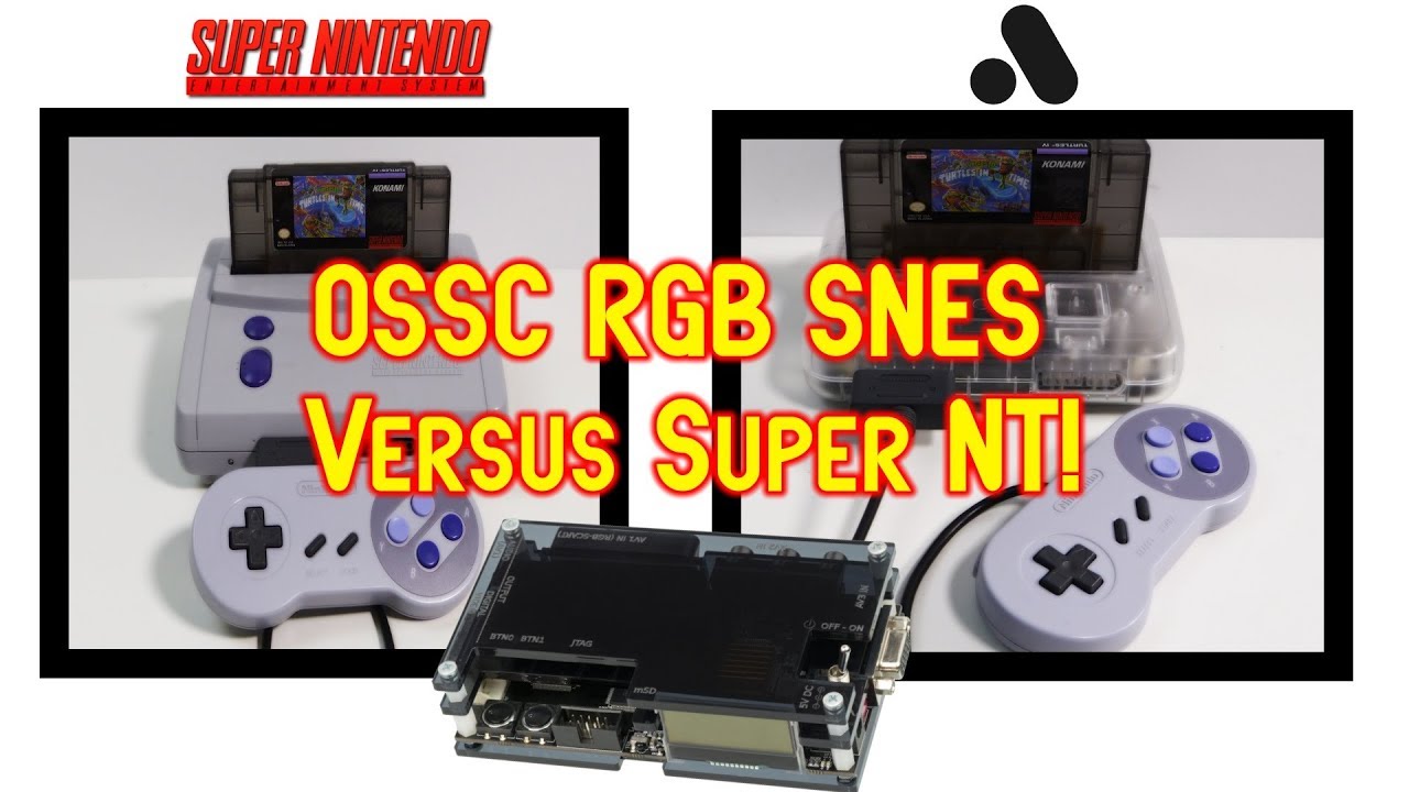 Analogue Super NT Versus OSSC 1.6 Super Nintendo RGB SNS-101 Output
