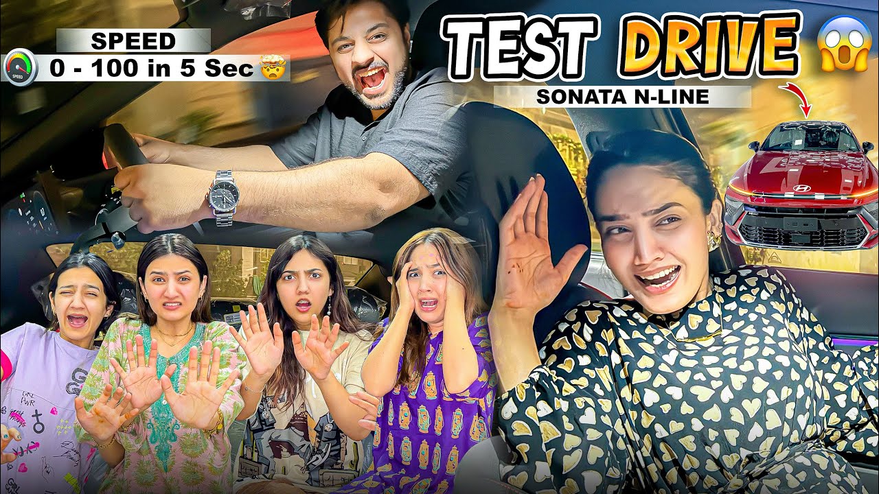FIRST TEST DRIVE WITH SISTROLOGY FAMILY 🤯 | Ghar Walon Ka Reaction 😨 | New Car Ki Unboxing Hogai 🤣