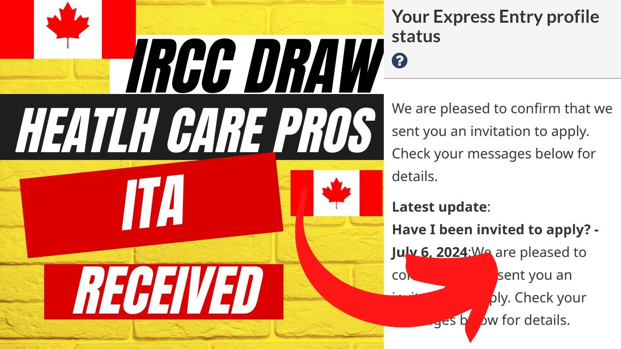 Healthcare Occupations | Invitation Received from IRCC | Express Entry System