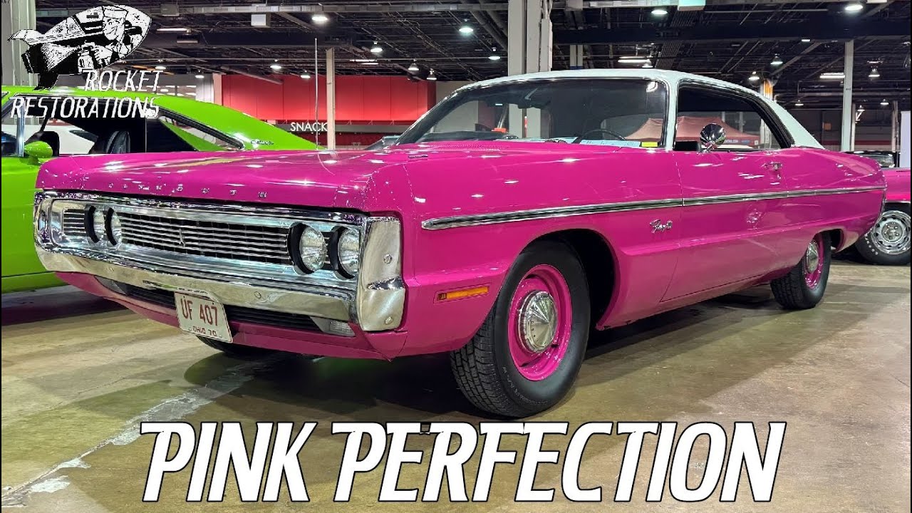 ДА, это заводской автомобиль! ЕДИНСТВЕННЫЙ розовый Plymouth Fury 1970 года, выпущенный Chrysler C...