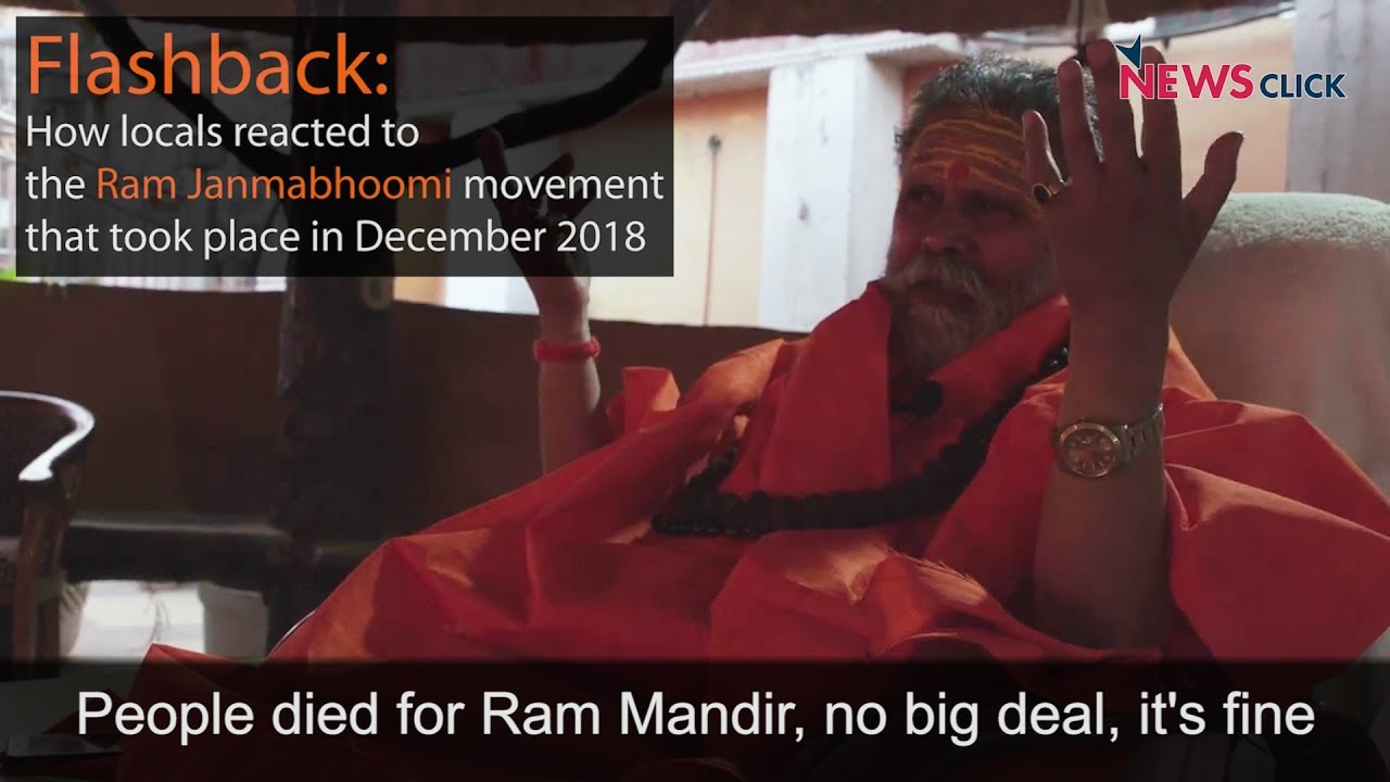 Flashback:  How locals reacted to the Ram Janmabhoomi movement that took place in December 2018