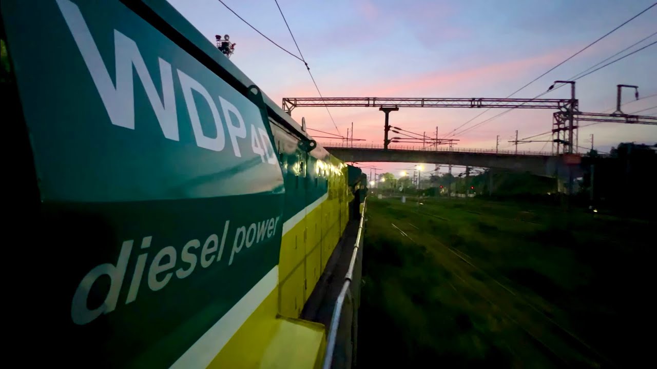 Shunting on a WDP4D Locomotive - Pure Engine Sounds: EMD 16-710G3B - Part 2