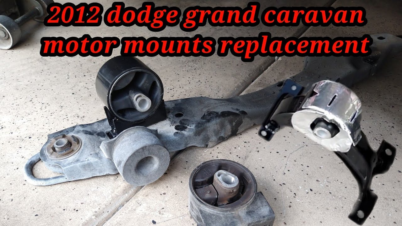 2012 dodge grand caravan como cambiar los soportes del motor      (motor mounts replacement)