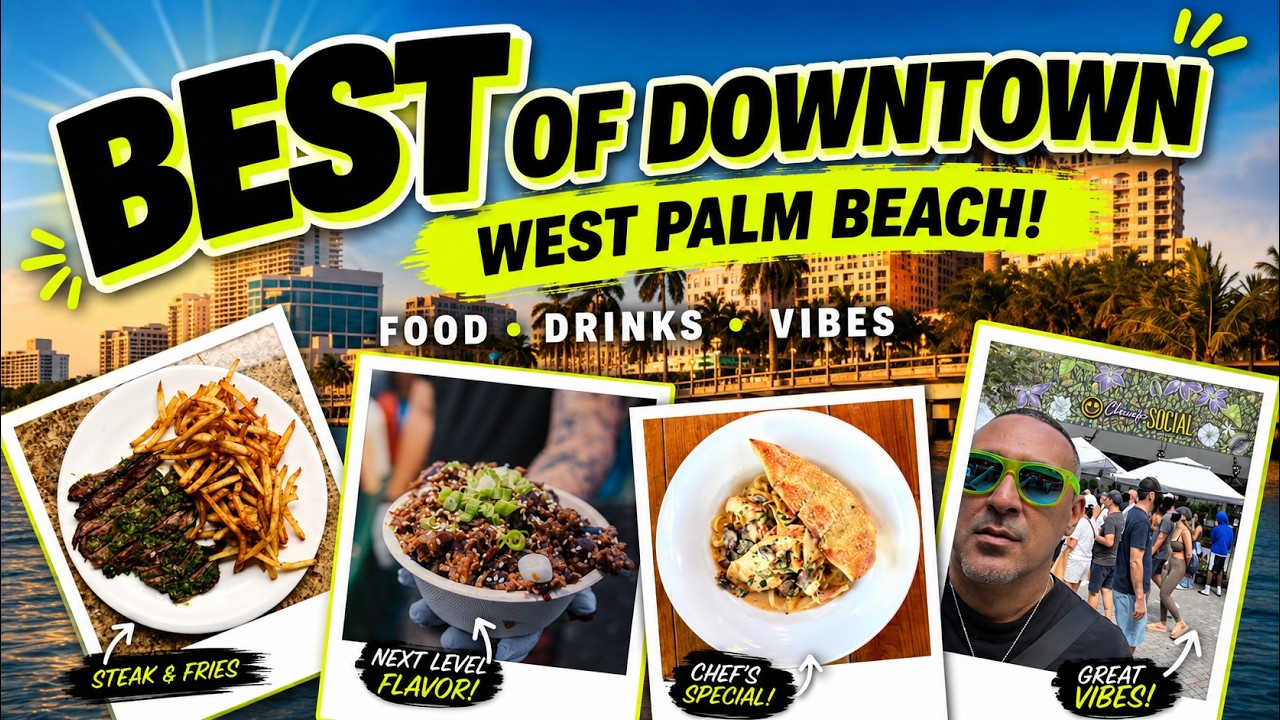Exploring Downtown West Palm Beach + Incredible Dinner at Matchbox! 🍽✨