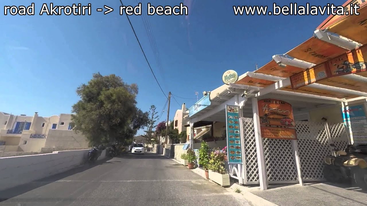 Santorini 2014 - road from Akrotiri to red beach