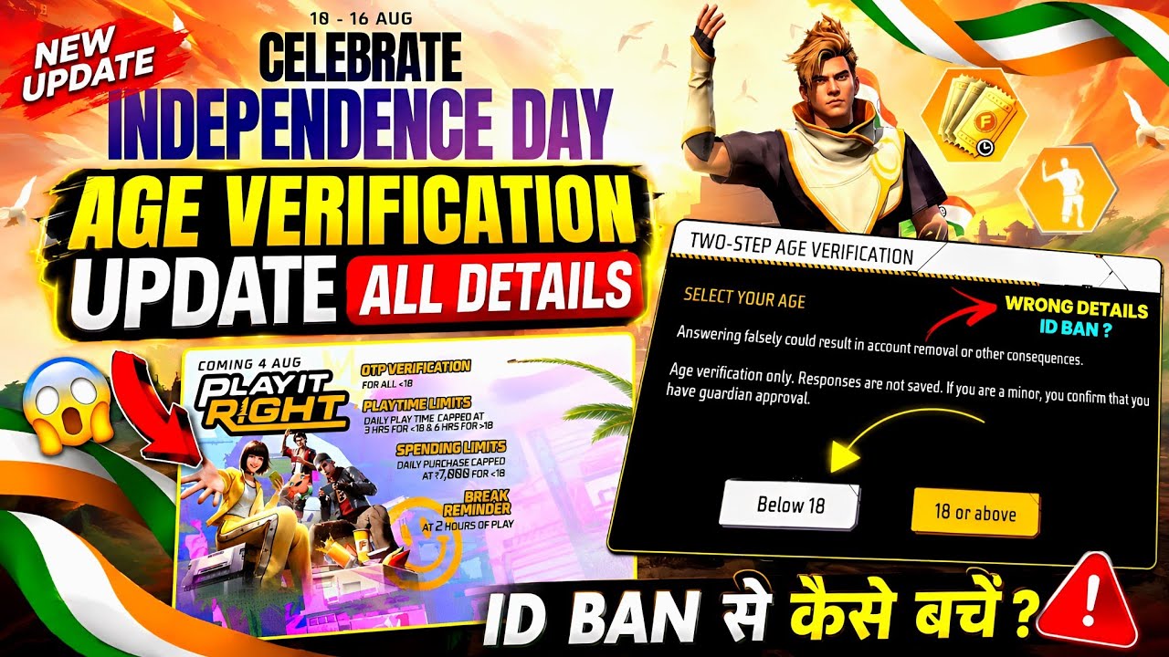 Tomorrow Age Verification Update 2026, ID Ban?🔥| Free Fire New Event | Ff New Evevnt | FF New Update