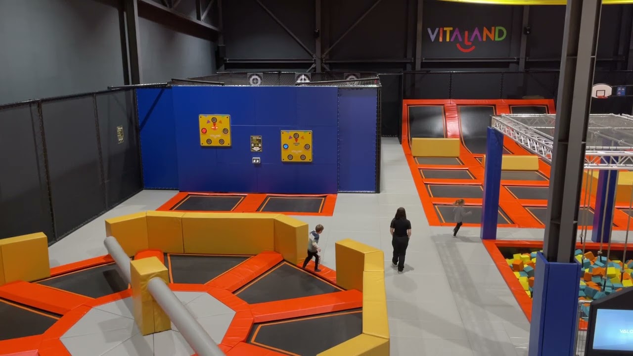 Prishtina Playground Adventure: Trampolines and Balance Beams