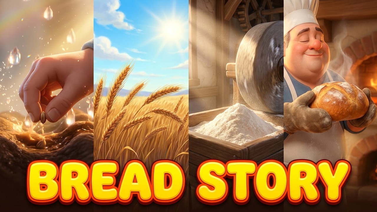 🎶The story of bread🎶| A beautiful and happy story🥖