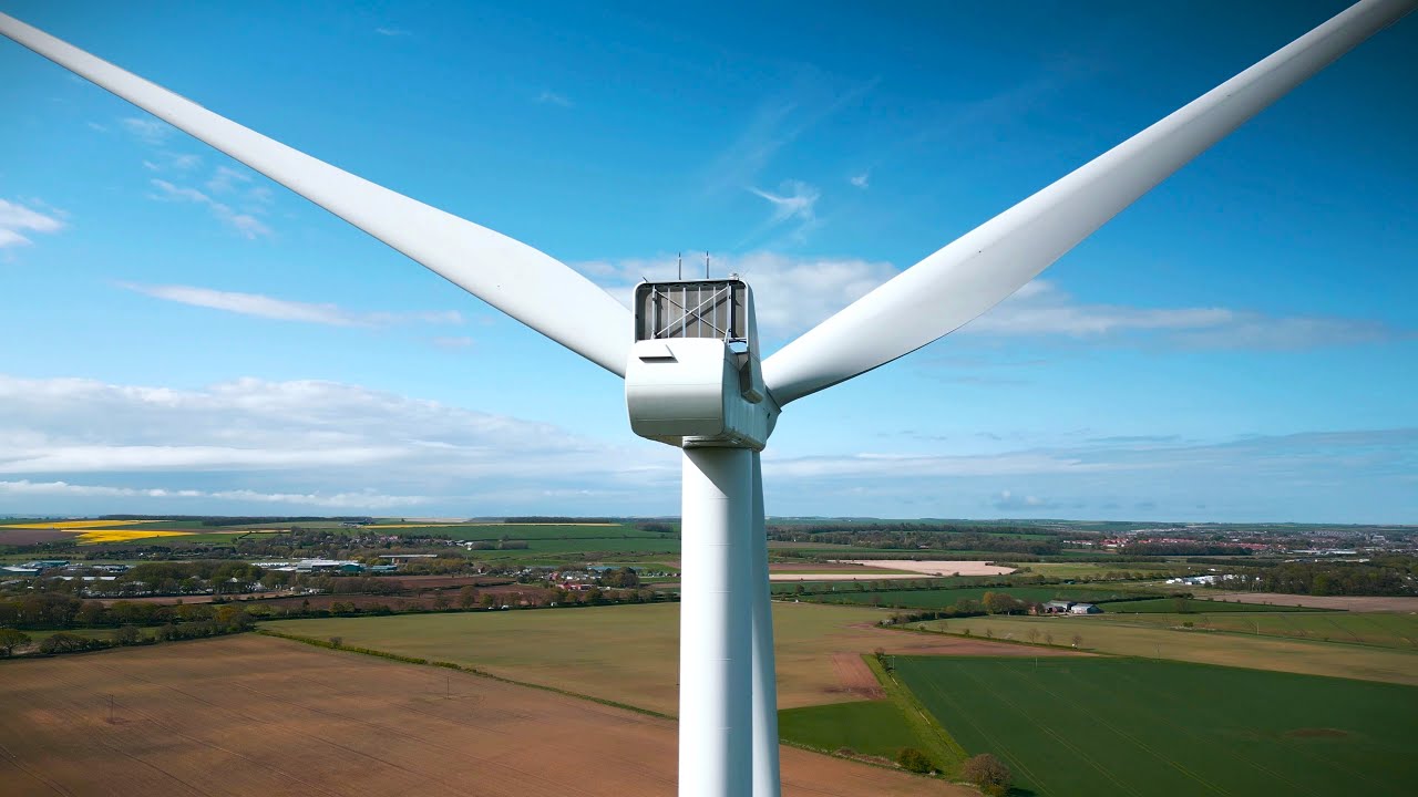 Wind Turbine Farm. Bridlington East Yorkshire 'Dance of the Knights' #prokofiev DJI Mini 3 Pro