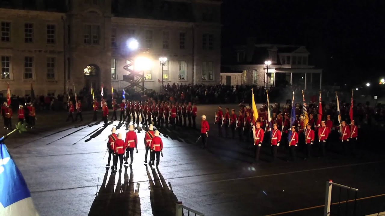 2013 RMC Sunset - Honour Guard, Colour Party, Flag Exchange