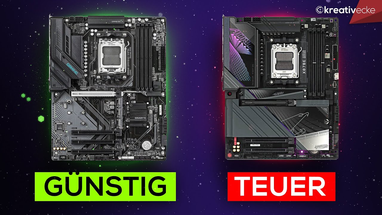 Was unterscheidet eigentlich ein G&Uuml;NSTIGES von einem TEUREN Mainboard? Das richtige Mainboard finden