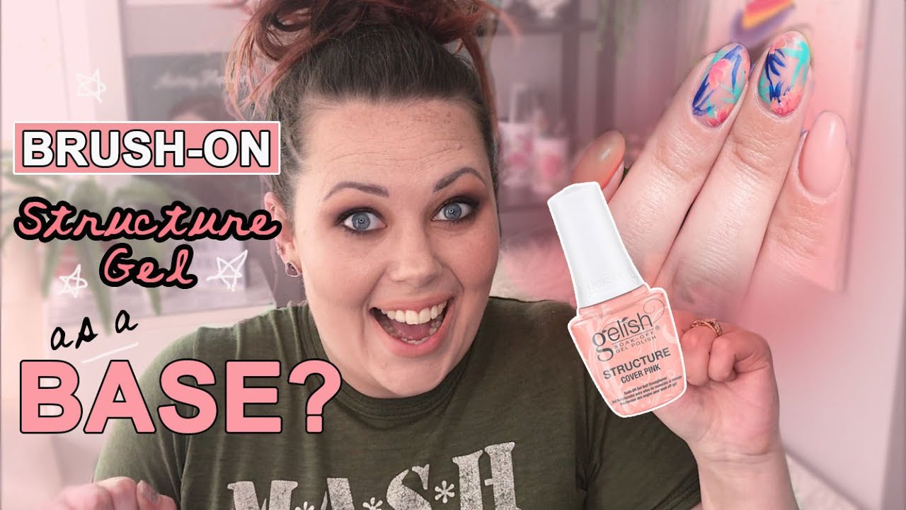 GELISH BRUSH-ON STRUCTURE GEL // AS A BASE?: w/ #NAILART and ANY #GELPOLISH & #TOPCOAT