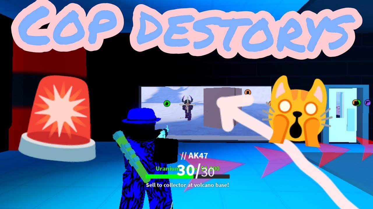 Cops destroy me while I'm robbing ROBLOX Jailbreak