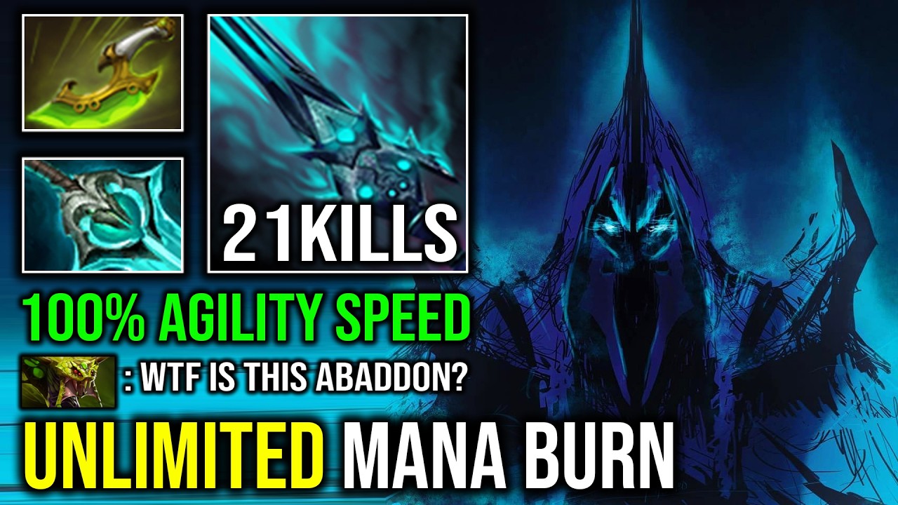 NEW 100% MAX AGILITY SPEED Unlimited Mana Burn Curse of Avernus Hard Carry Abaddon Dota 2