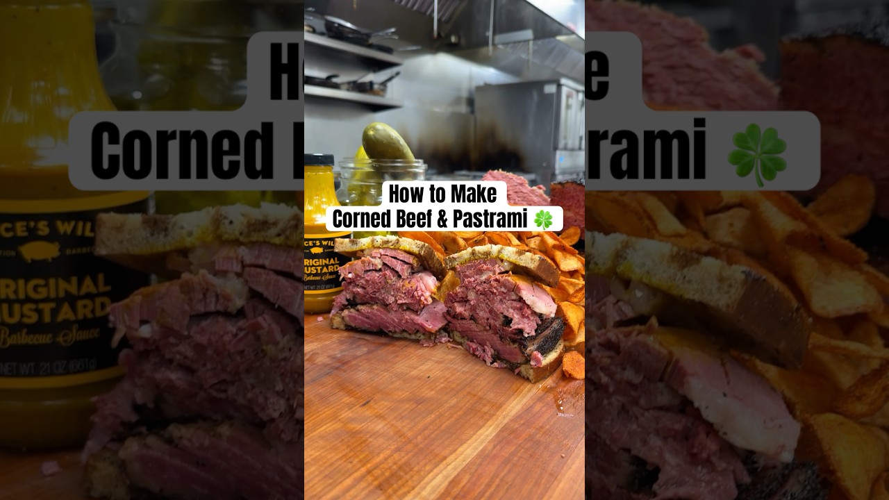 Chef breaks down how to make corned beef and pastrami from scratch! #bbq #cornedbeef #pastrami #meat