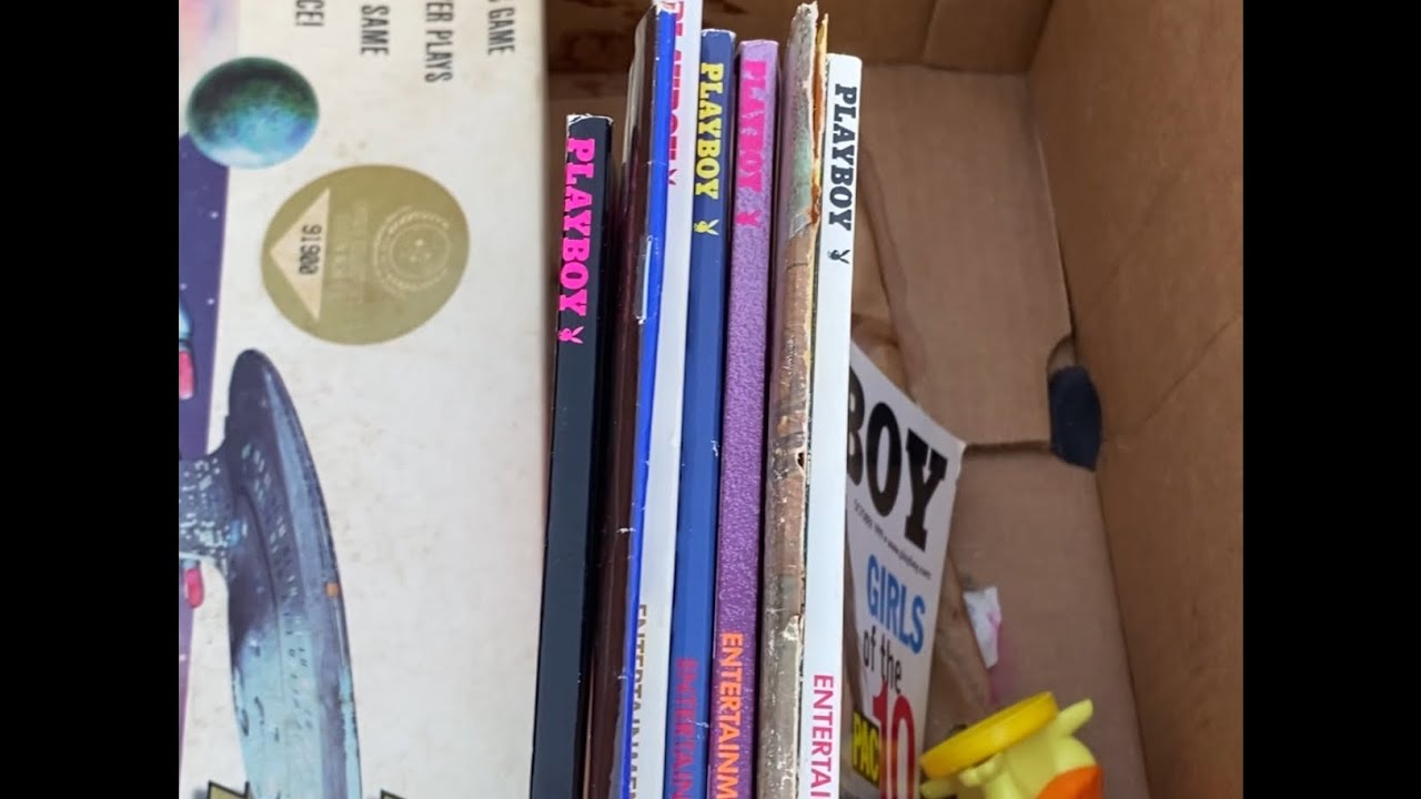 I can sell these on eBay? Vintage playboy. My auction finds.