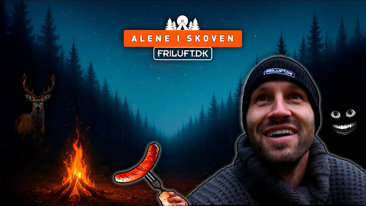 Frost, ild og jagt 🔥❄️ | En nat alene i skoven