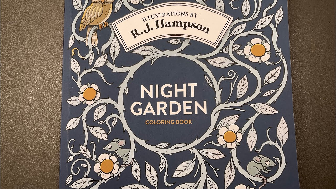 Colouring in RJ Hampson’s Night Garden | Adult Colouring