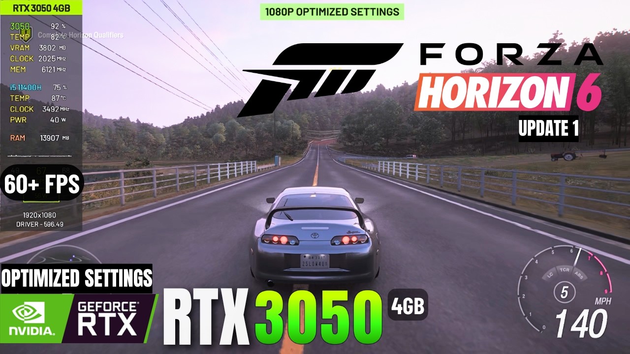 Forza Horizon 6 ( Update 1 ) +  Optimized Settings for 4gb Vram