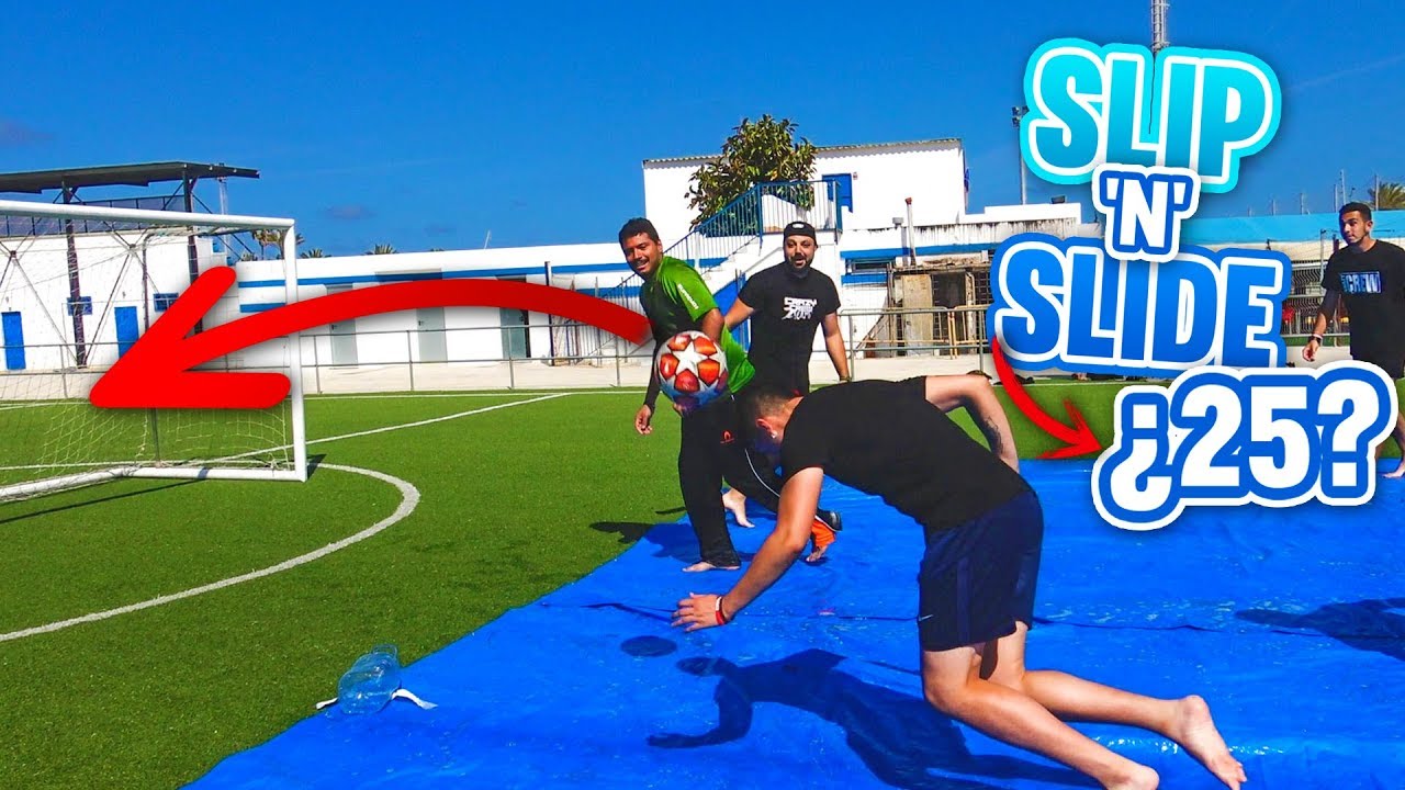 25 RESBALADIZO ¡Retos de Fútbol! SLIP 'N' SLIDE CHALLENGE