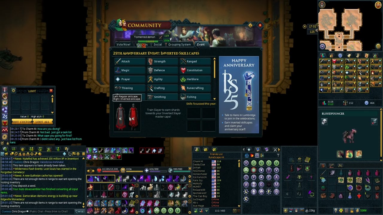 trying to get some of the new capes (thieving and arch)