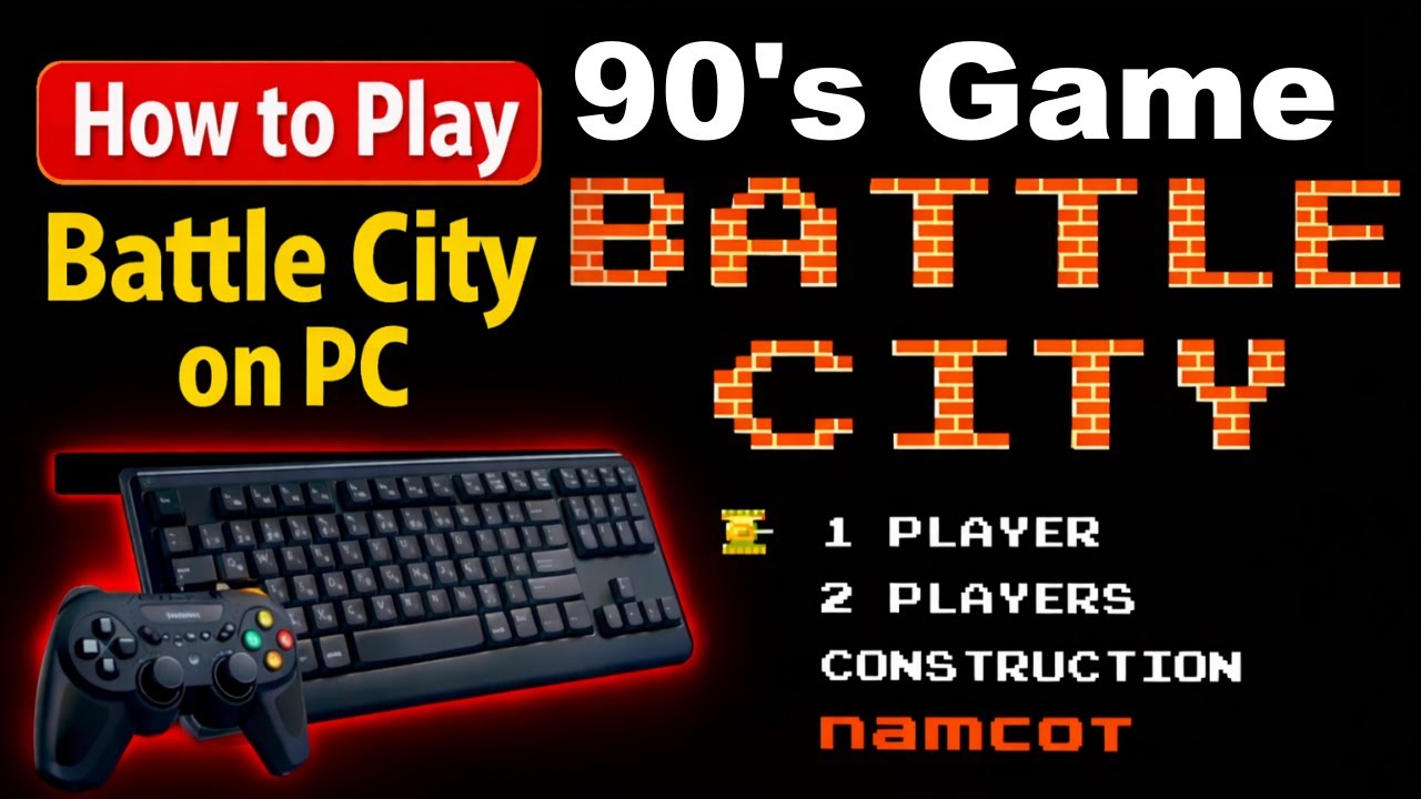 Play Battle City on PC in 5 Minutes With Keyboard & Controller #keyboard #controller #battlecity