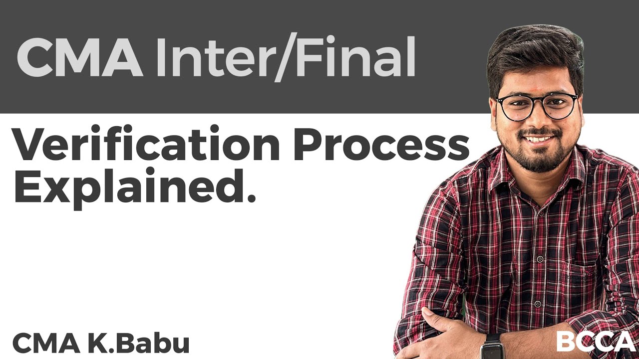 CMA results reverification process explained by CMA Babu sir (BCCA - Director)