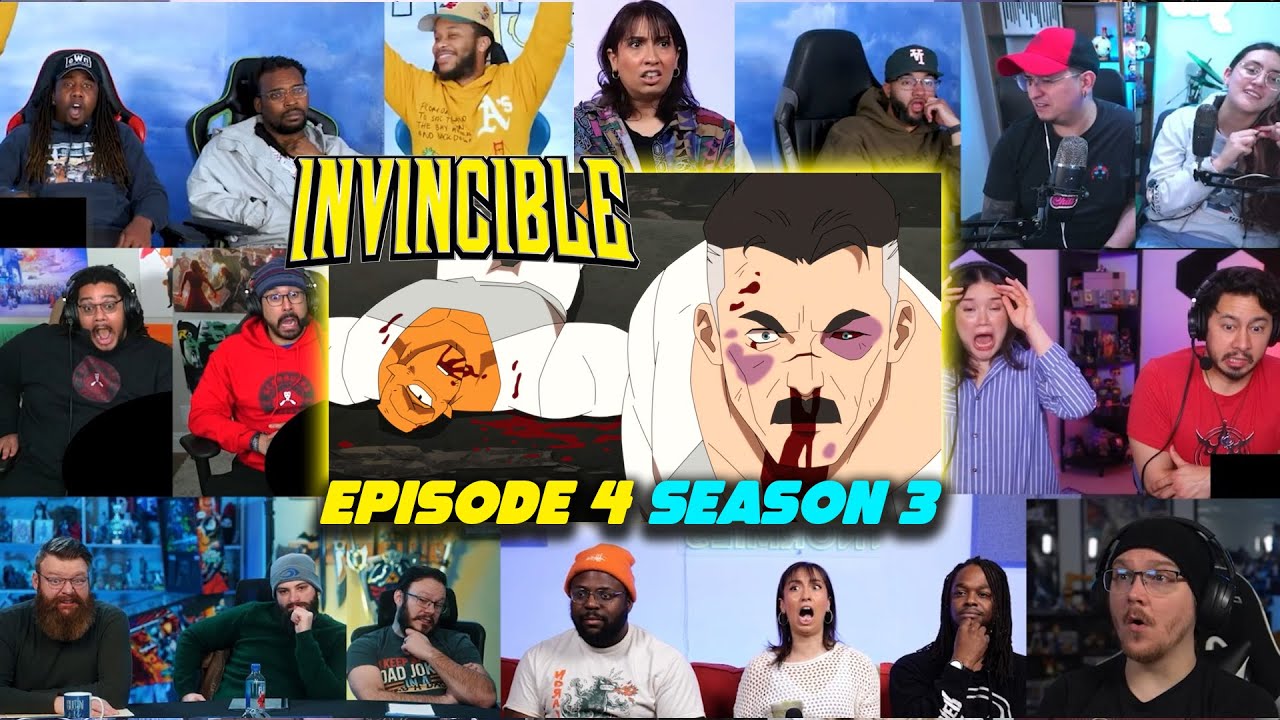 INVINCIBLE Episode 4  Season 3 Reaction Mashup