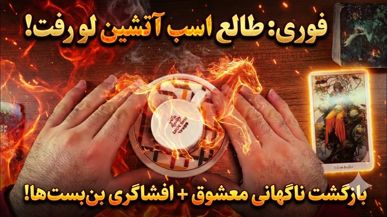 فوری: طالع اسب آتشین لو رفت! 🔥 بازگشت ناگهانی معشوق و افشاگری بن‌بست‌ها | فنجان سرنوشت ☕️🃏
