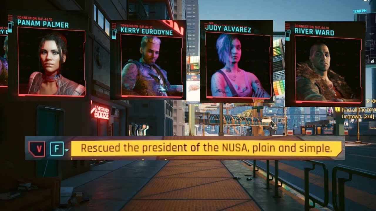 Tell Judy, Panam, Kerry, River that you're a Secret Agent - Cyberpunk 2077