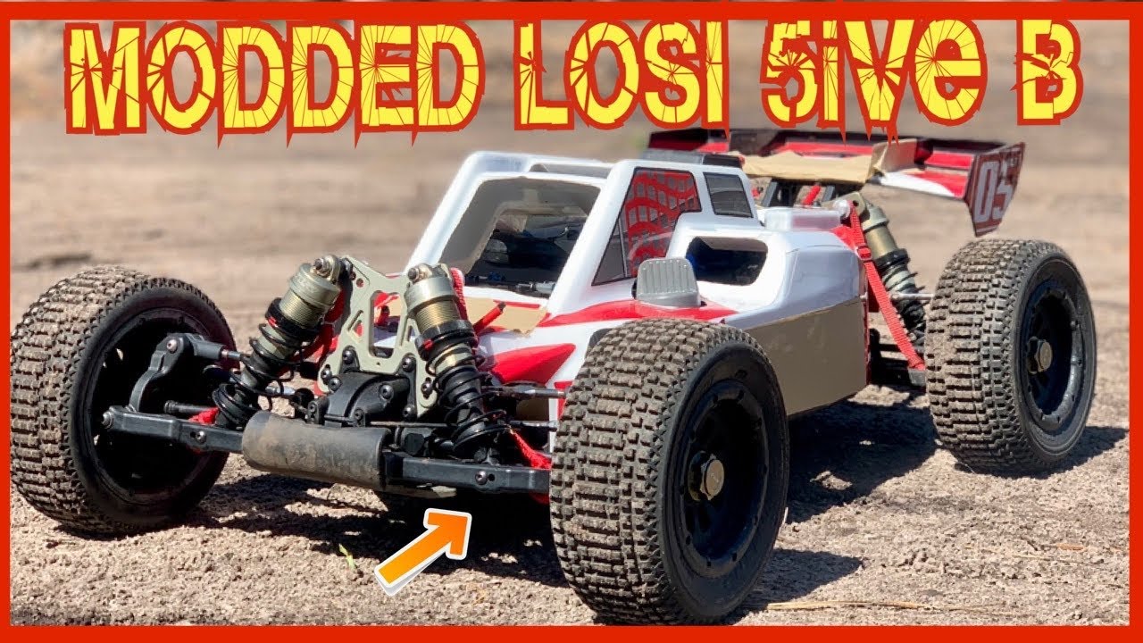 I bought a Losi 5ive B with MODDED 29cc motor and more upgrades!!