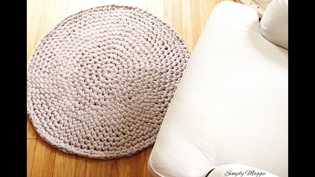 How to Hand Crochet a Circular Rug
