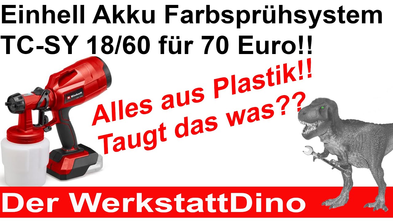 Einhell Akku-Sprühsystem TC-SY 18/60 / Alles aus Plastik!!?? (Test)