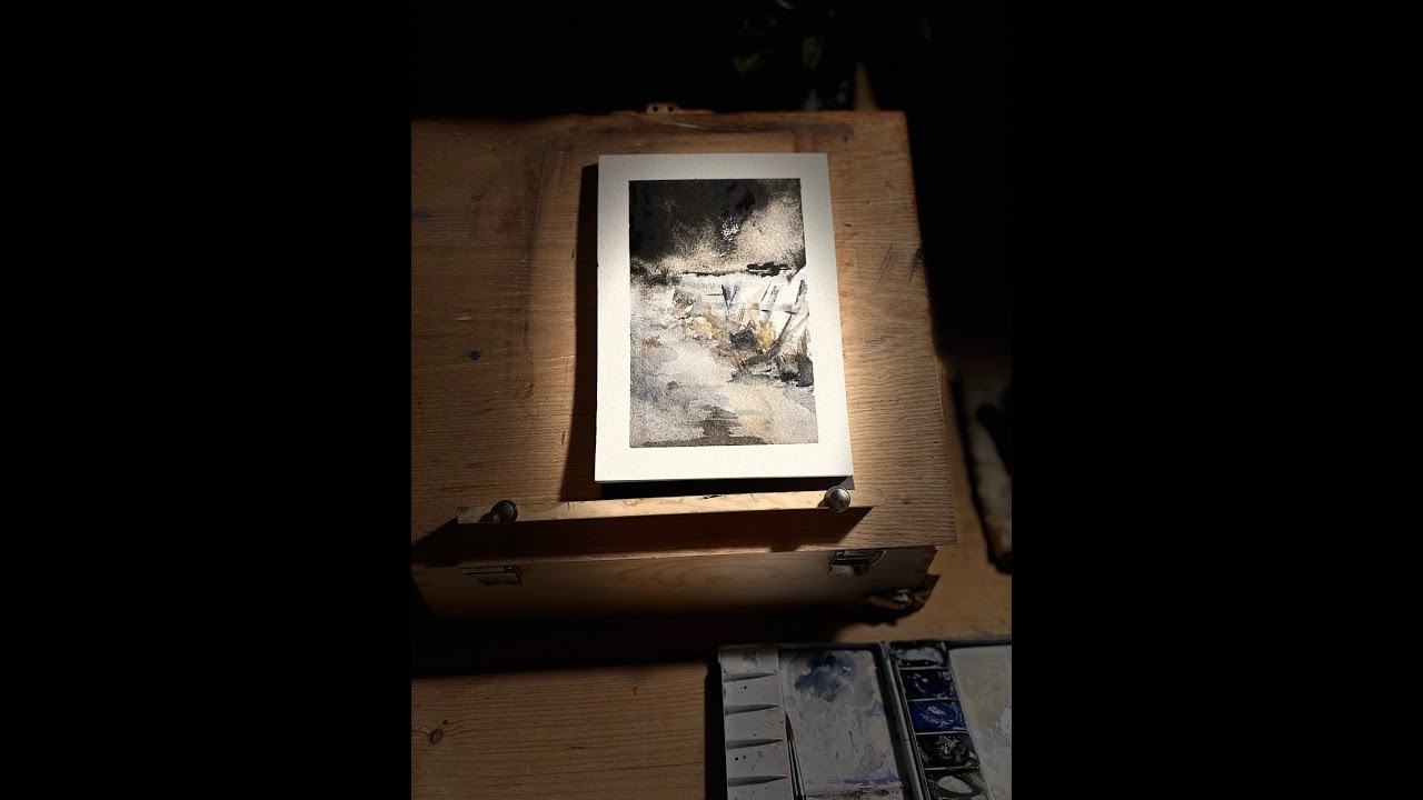 Draw with me a loose and relaxed Watercolour landscape