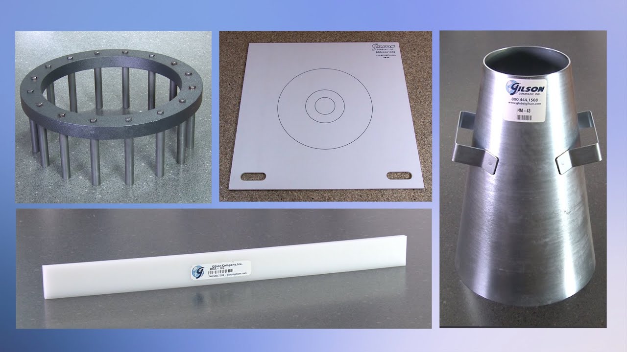 Gilson Self-Consolidating Concrete (SCC) Passing Ability Set with J-Ring (HM-55)