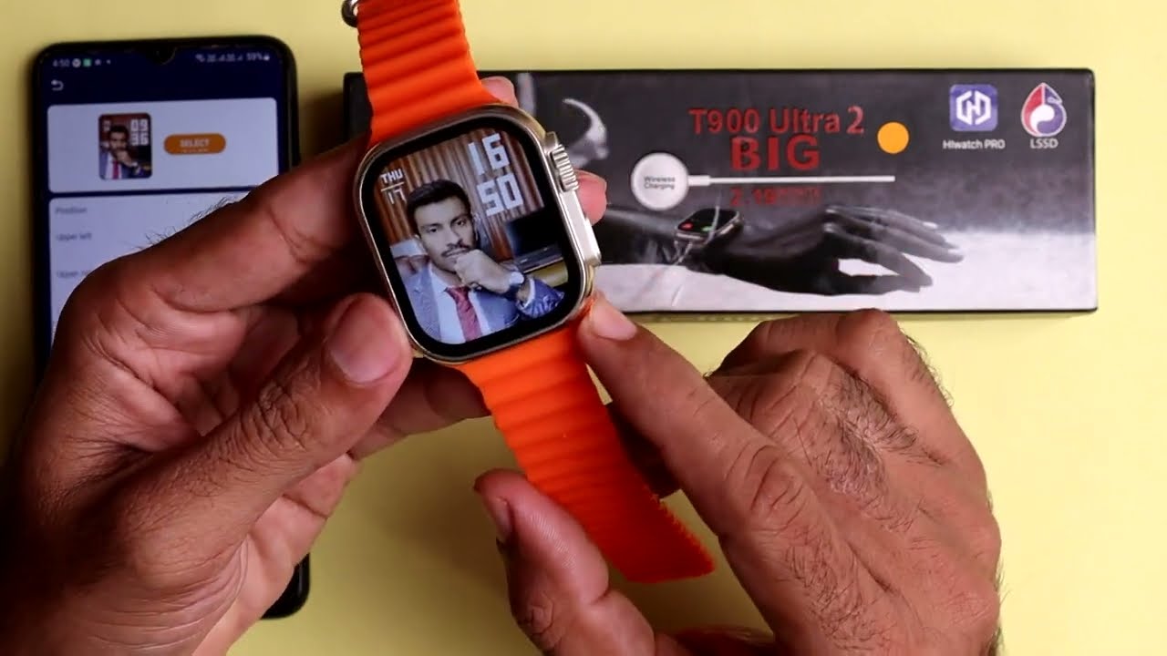 How To Add T900 Ultra 2 Smart Watch Photo Wallpaper