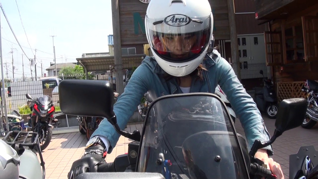 美人姉妹ライダー　YOSHIMURAサウンドを聞いて　女武士カタナ乗り　KATANA女子　Suzuki GSX400S KATANA　美人ライダー スズキ GSX400S カタナ