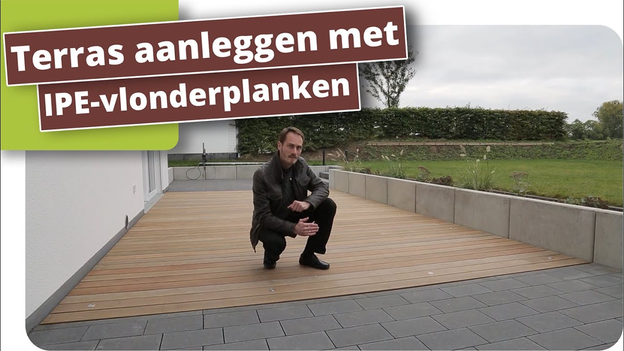 Terras aanleggen met IPE-planken