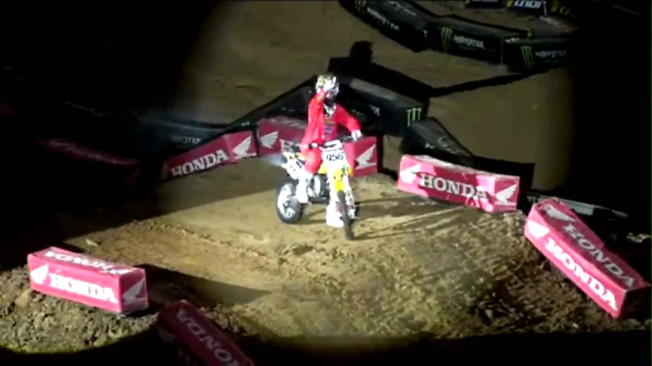 Tommy Hahn Riding Jesse Masterpool's Bike at Dallas SX