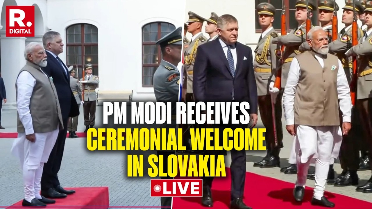 LIVE: PM Narendra Modi Receives A Ceremonial Welcome In Slovakia | India | Robert Fico