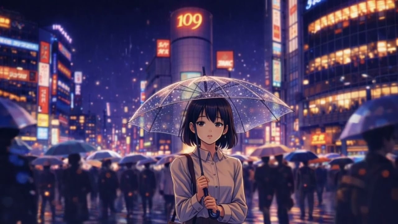 Rainy Shibuya Nights ☔ Tokyo City Pop | 80s Japanese City Pop Aesthetic | Night Drive Tokyo