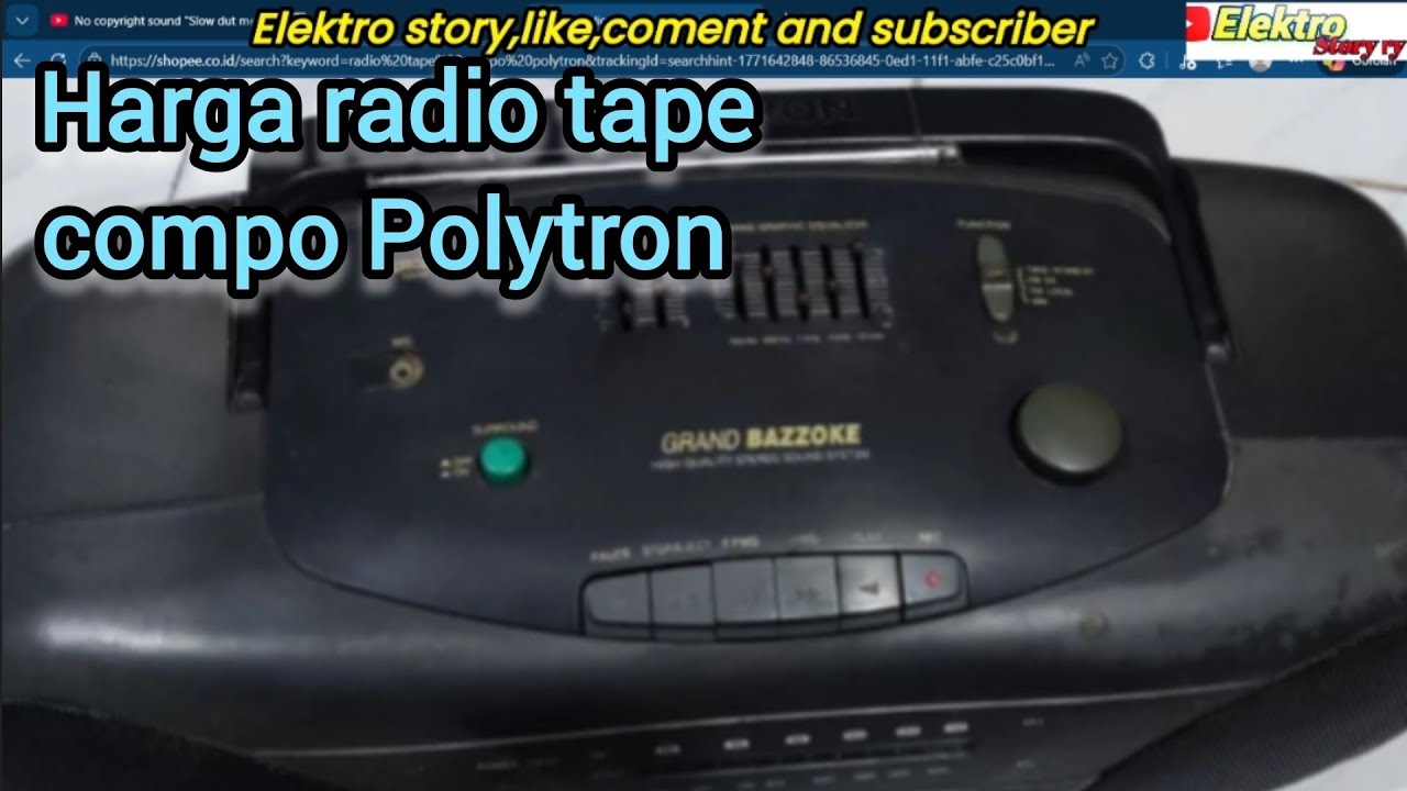 Radio tape compo Polytron...!!! Harga dan fitur