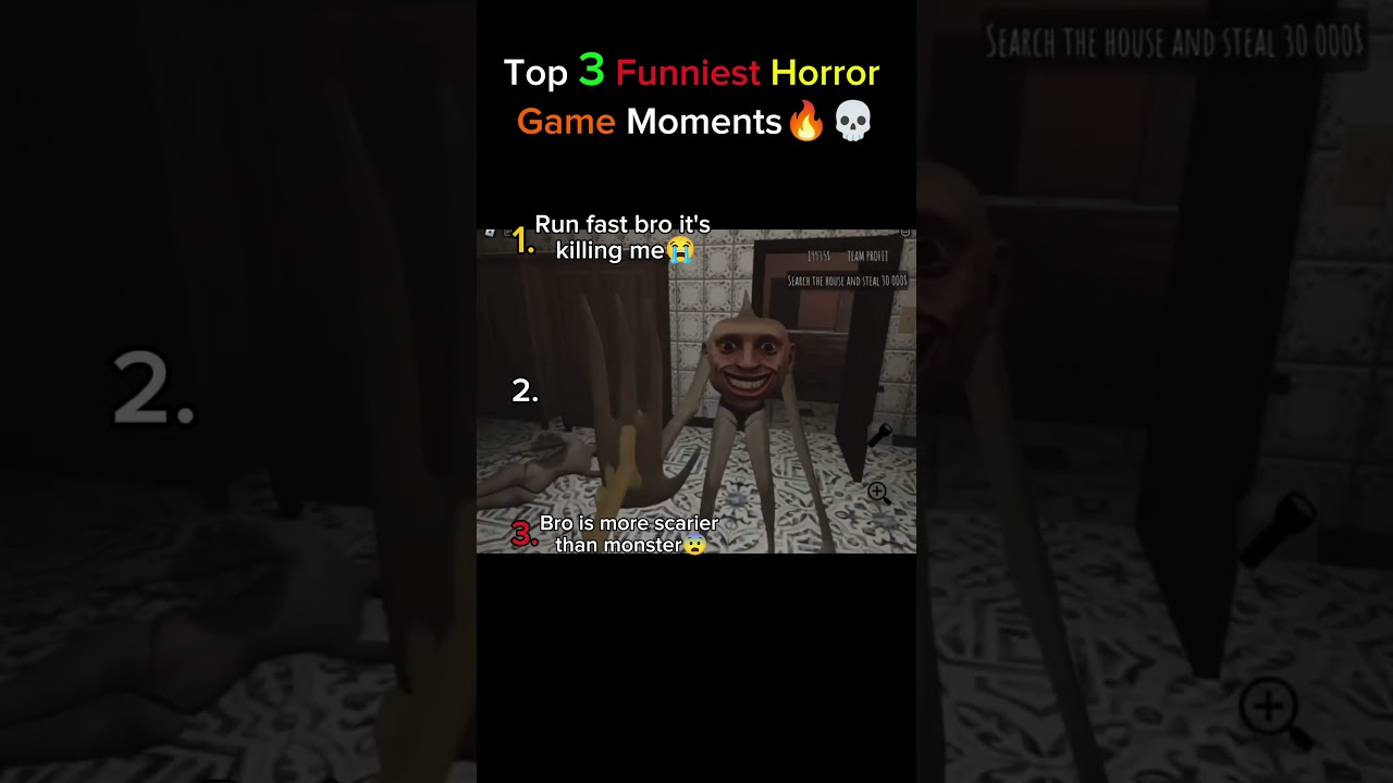 Top 3 Funniest Horror Game Moments🔥💀(Can't believe the monster at #2 was copying him😂😭)