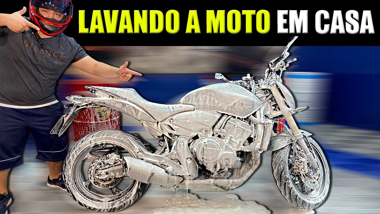 COMO LAVAR MOTO MUITO SUJA EM CASA CORRETAMENTE | LAVAGEM TECNICA PROFISSIONAL E DETALHADA DE MOTO