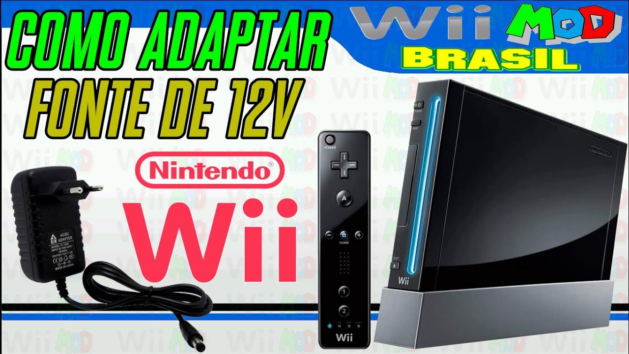 (138) Como adaptar fonte de 12v para Nintendo Wii gastando pouco