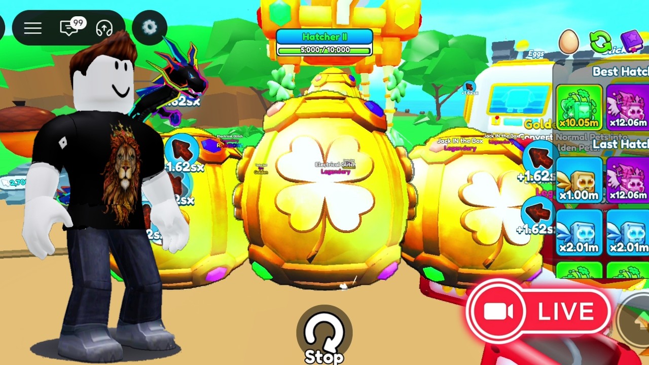 Hatching Lucky Event Egg Tap Simulator Live Afk.