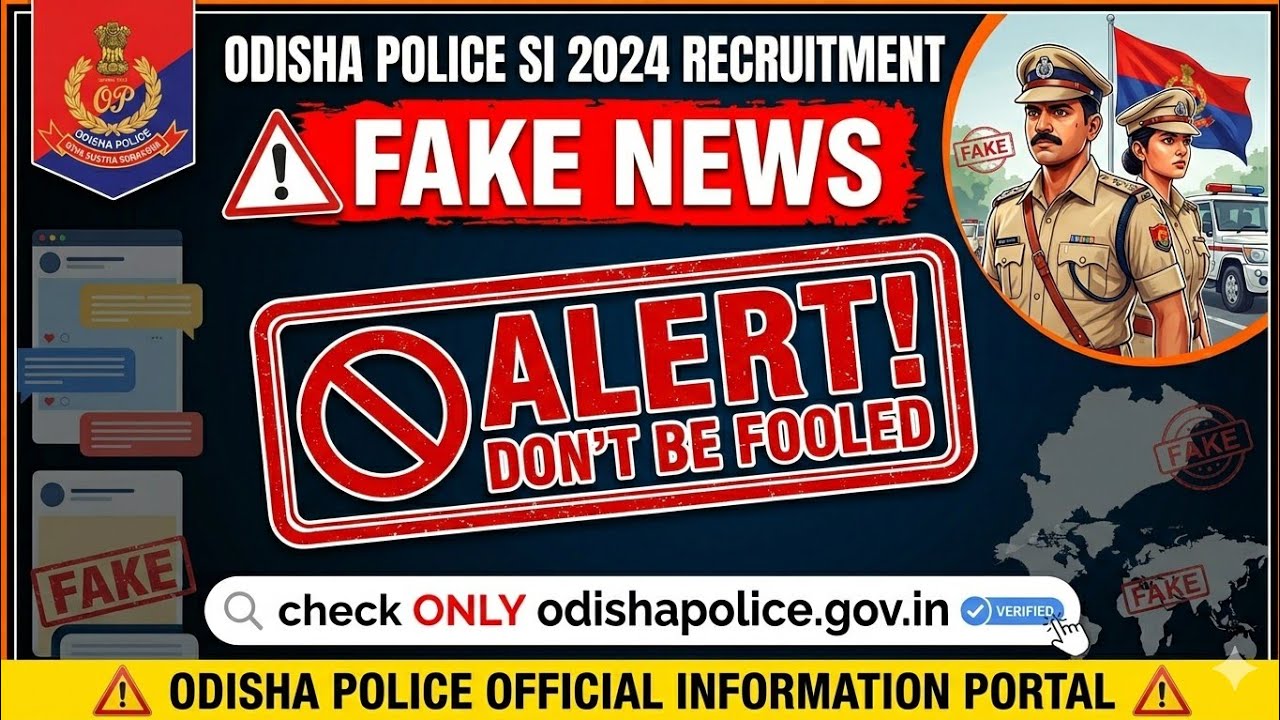 ODISHA POLICE  SI 2024 NOTIFICATION CANCEL? DISTRICT CONSTABLE 2026 | OISF