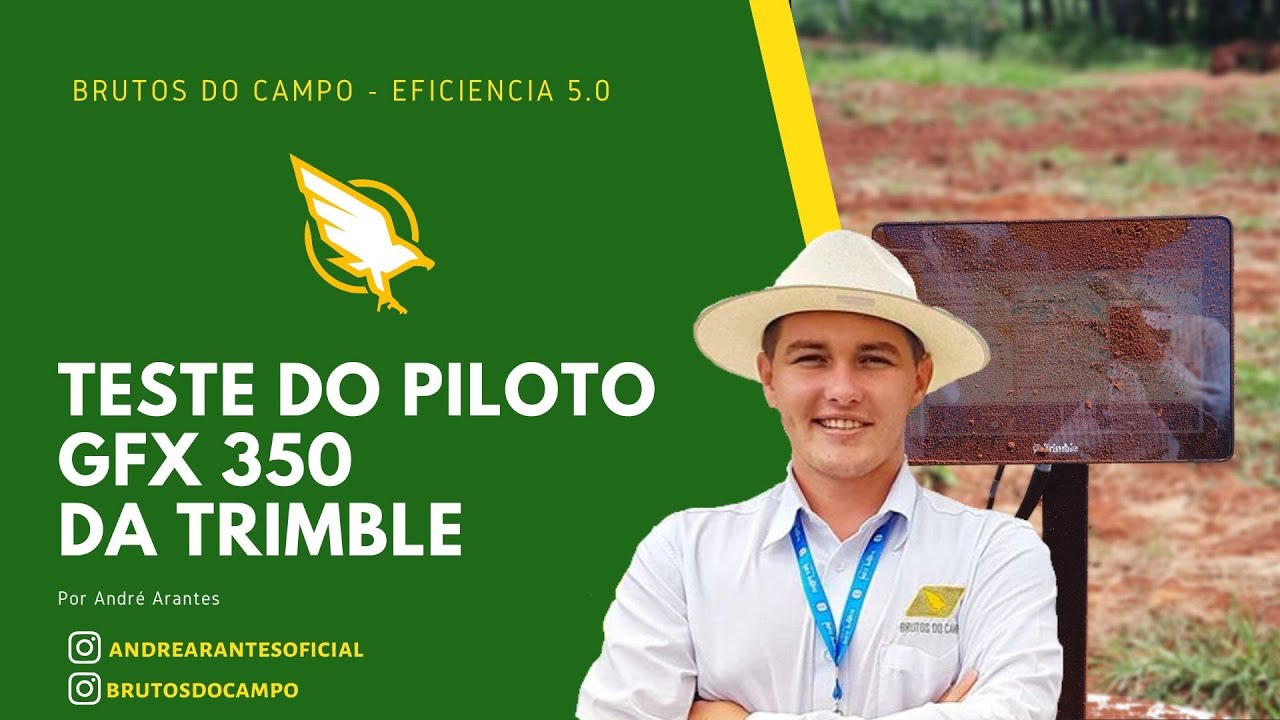 TESTANDO O LANÇAMENTO TRIMBLE GFX 350 | Acabei jogando aguá no monitor.