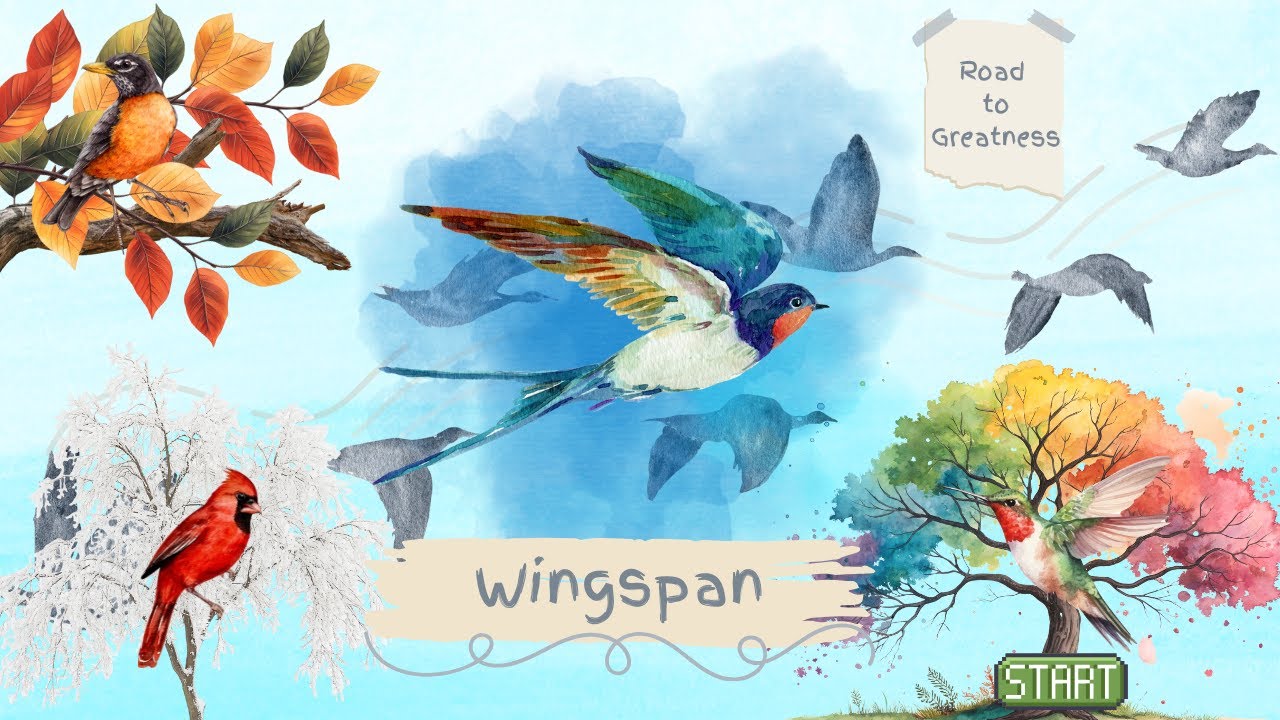 Wingspan (PC) Gameplay - Road to Greatness Pt. 1 - Cozy Gameplay vs. PC (Easy Mode lol)