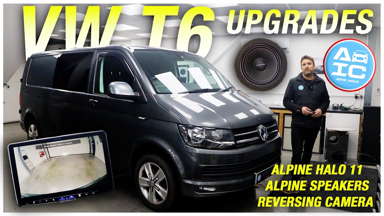 VW T6 Upgrades! Alpine Speakers, Halo 11, Reversing Cam & More!